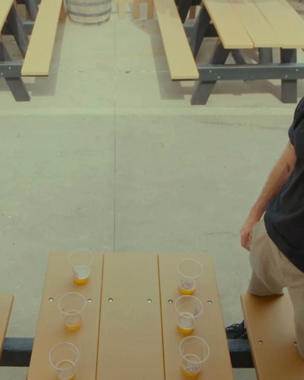 Samantha Hoopes Plays Flip Cup -- IMAGE
